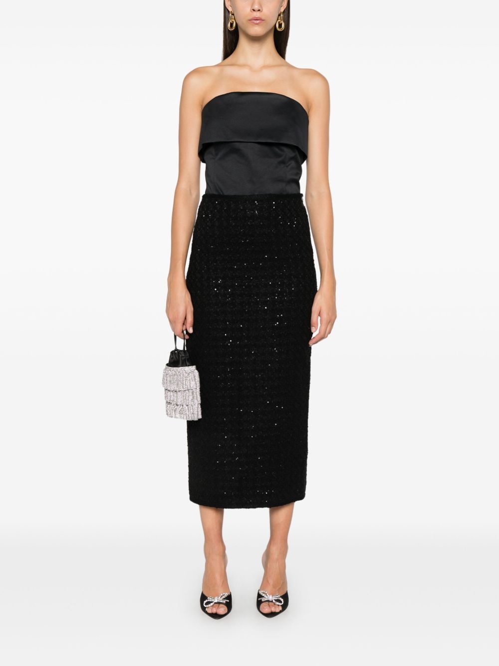 bouclé midi skirt - 2