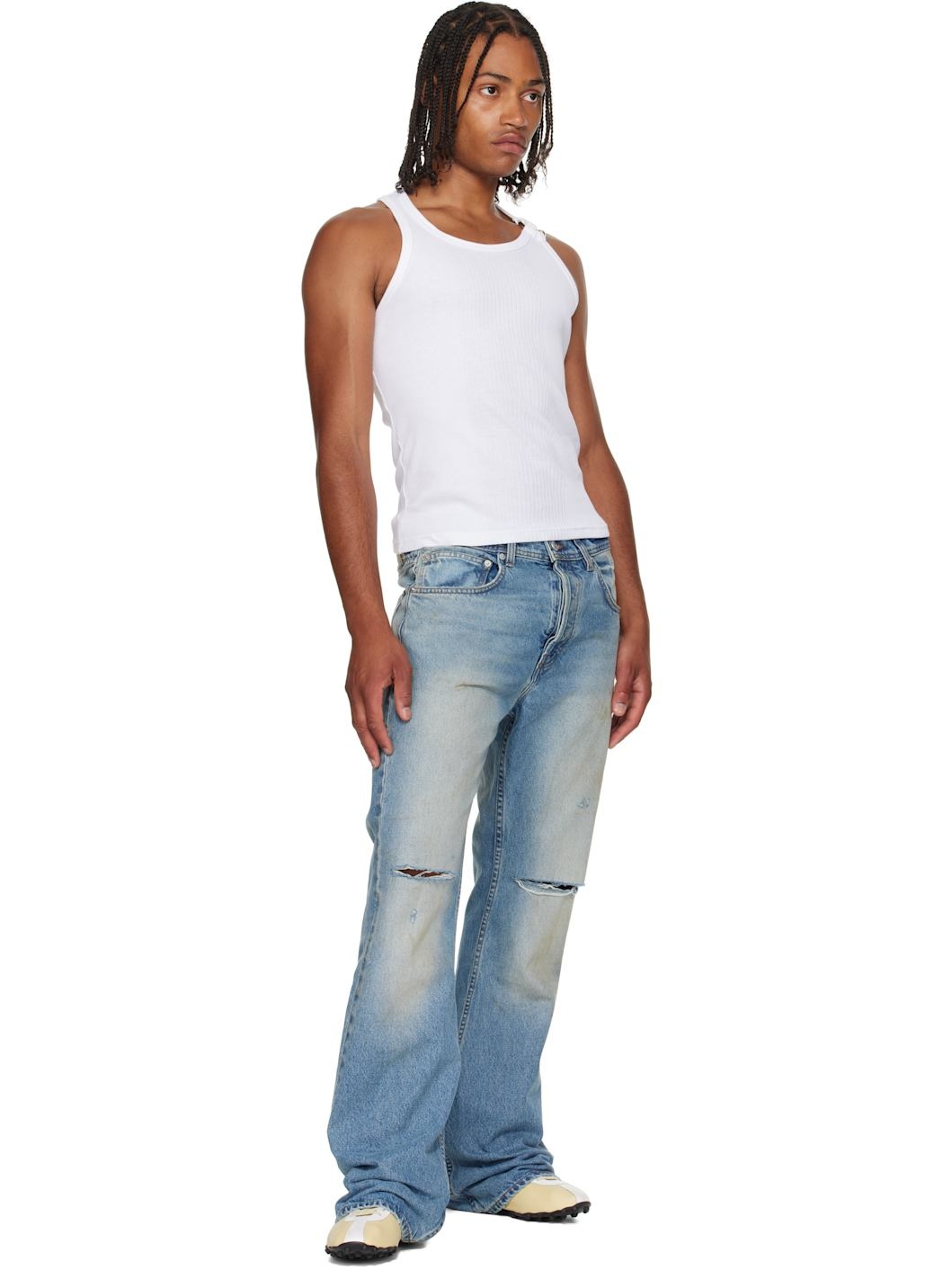White 'The Piercing' Tank Top - 4