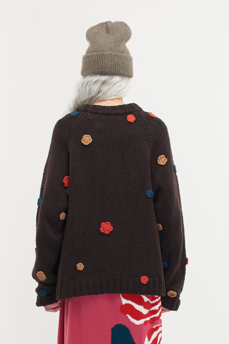 MIN FLOWERED OVERSIZED CREW - 7