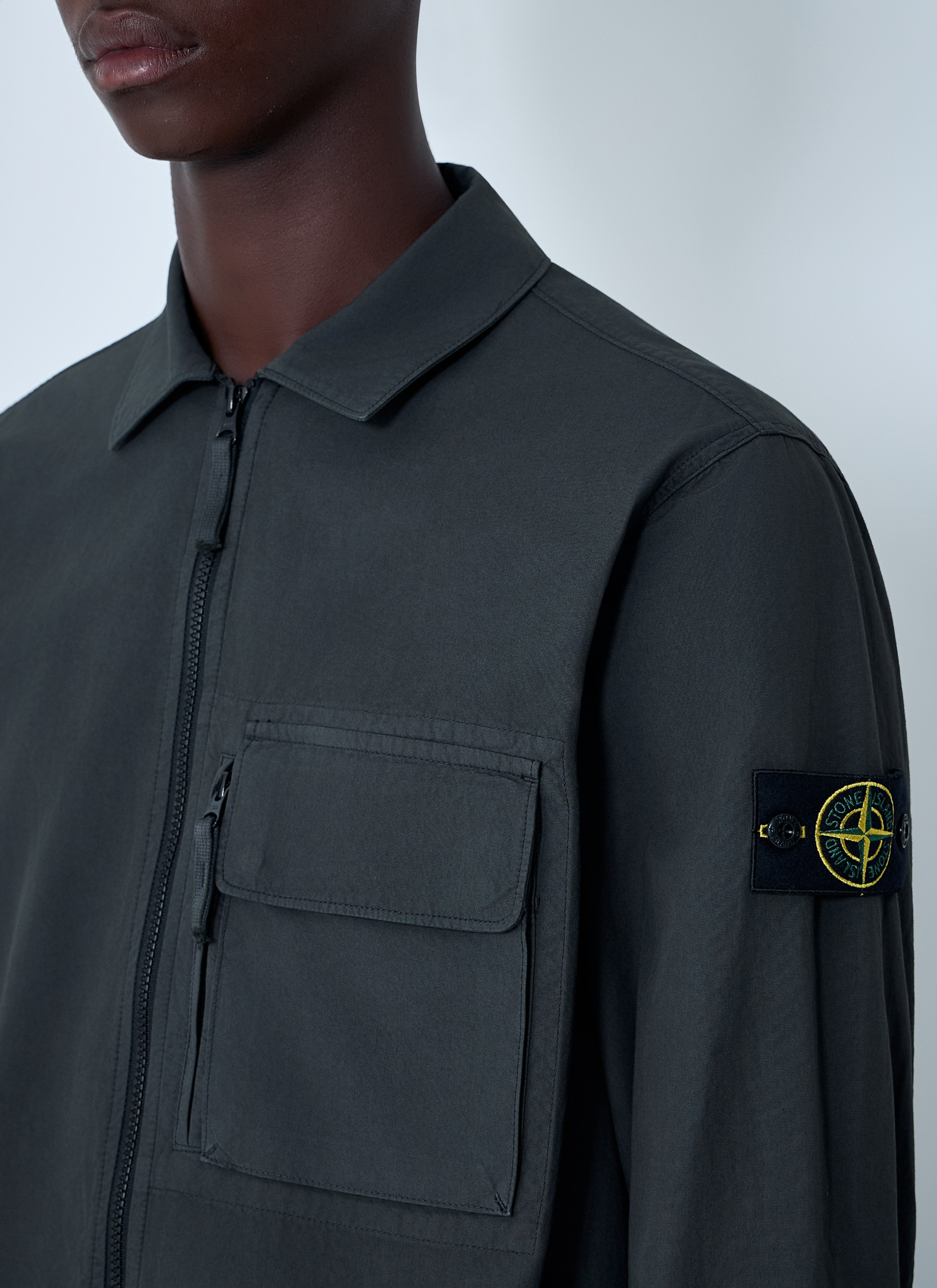 Stone Island Men Logo Patch Shirt - 5