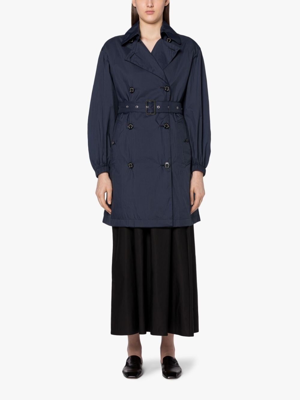 ERVIE NAVY NYLON COAT | LM-1107 - 3