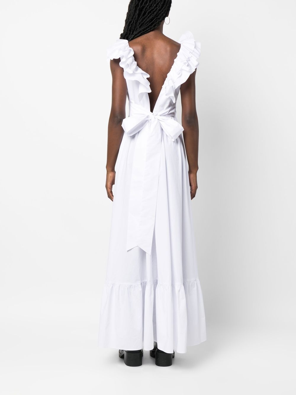 ruffle-detail maxi dress - 4
