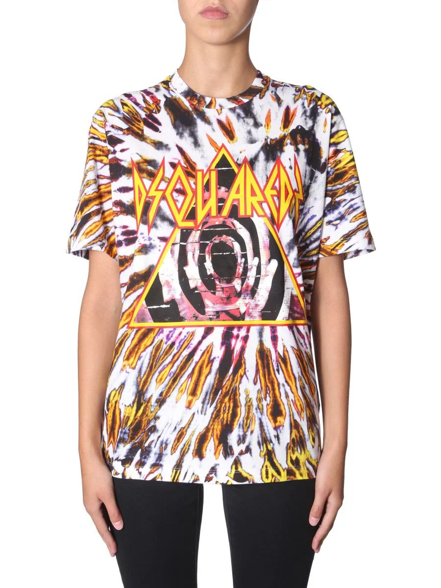 DSQUARED2 TIE AND DYE PRINT T-SHIRT - 1