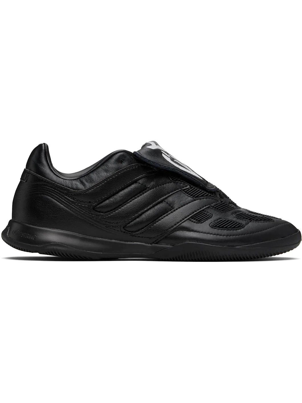 Black Leather Predator Precision Sneakers - 1