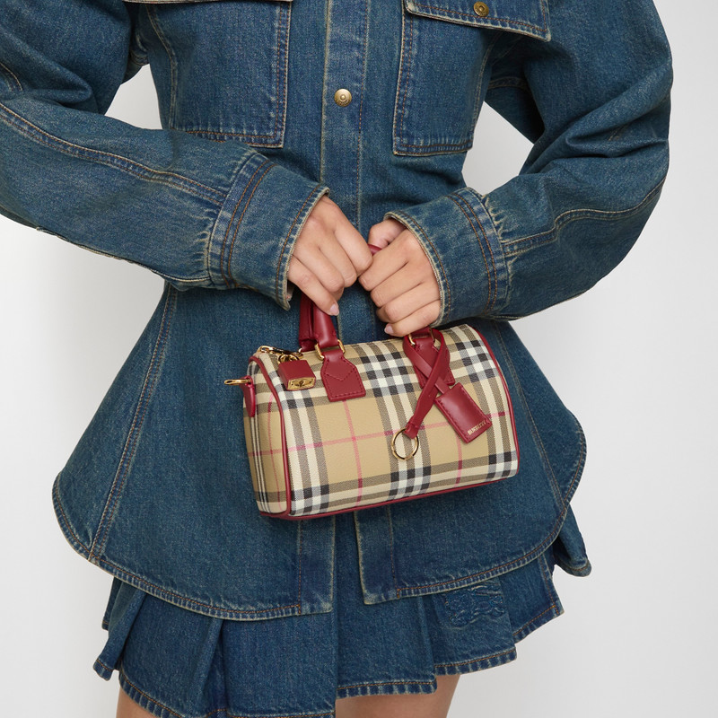 Mini Check Bowling Bag 2