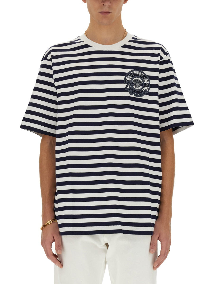 Versace Men Striped T-Shirt - 3