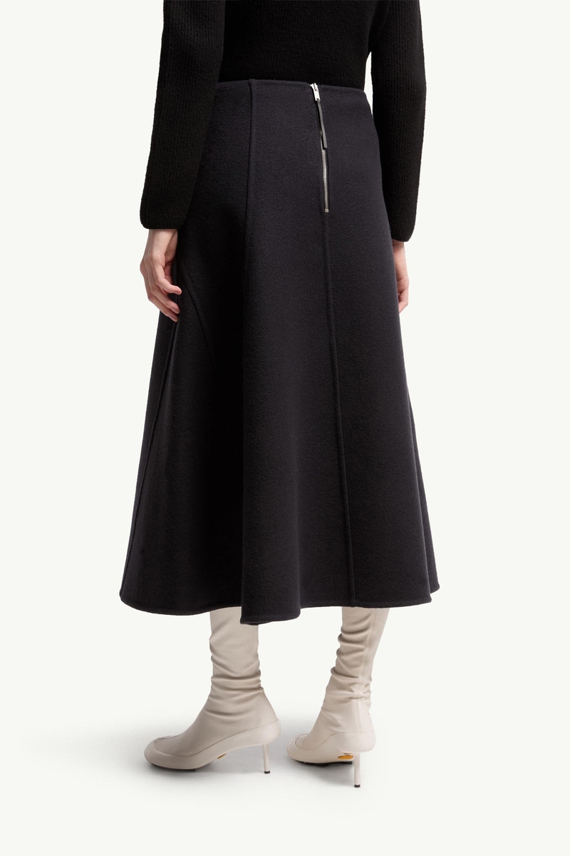 Moncler + JIL SANDER Wool Midi Skirt 5