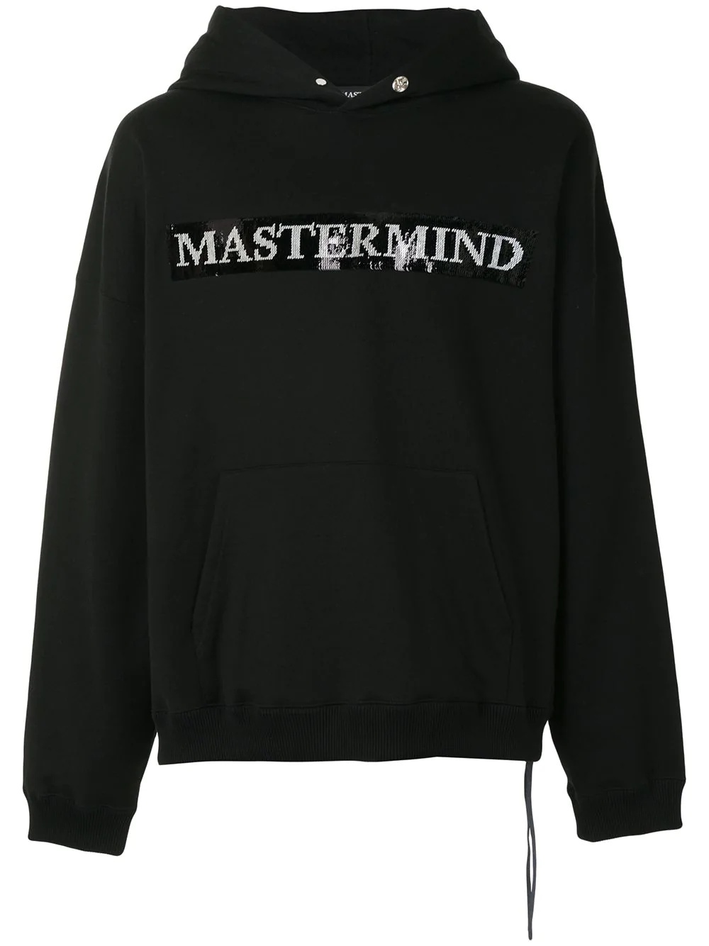 logo-print cotton hoodie - 1