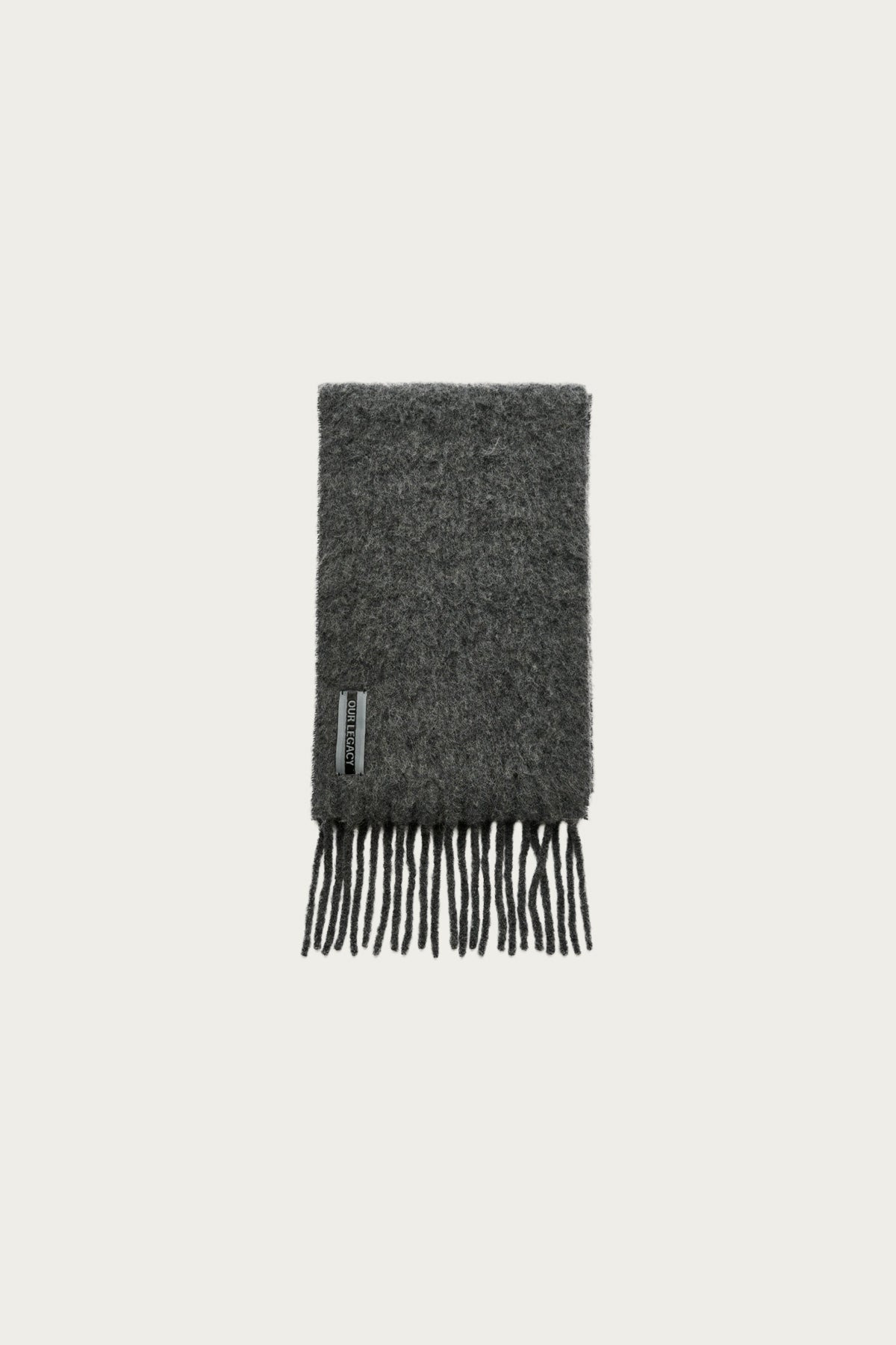 Estate Scarf - Phantom Fuzzy Alpaca - 1