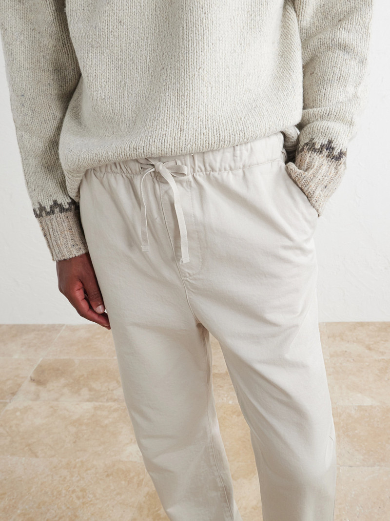 Joggy Straight-Leg Cotton-Twill Trousers 5