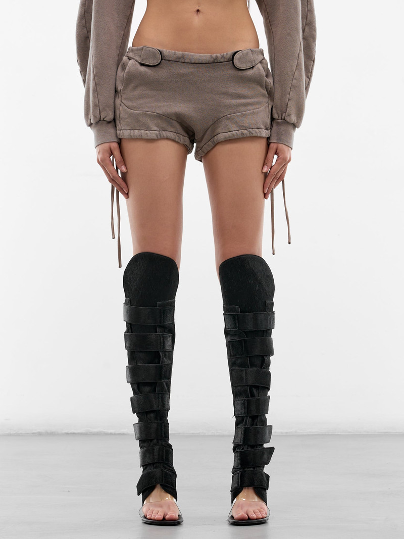 Beige Jersey Raider Shorts 1