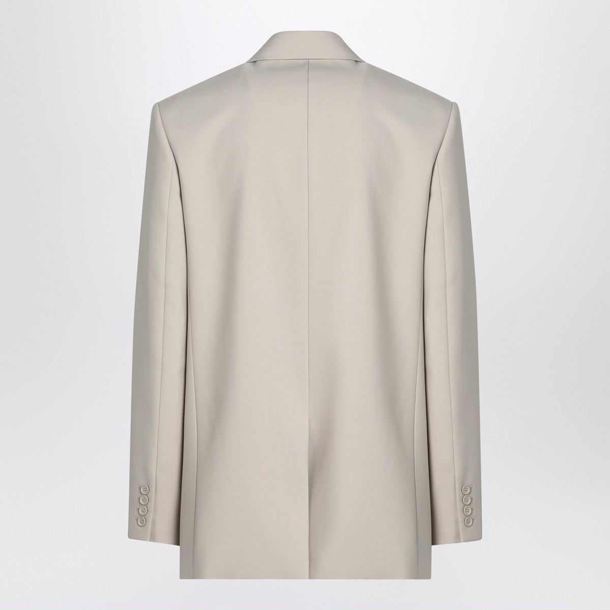 Saint Laurent Light beige single-breasted wool jacket - 2