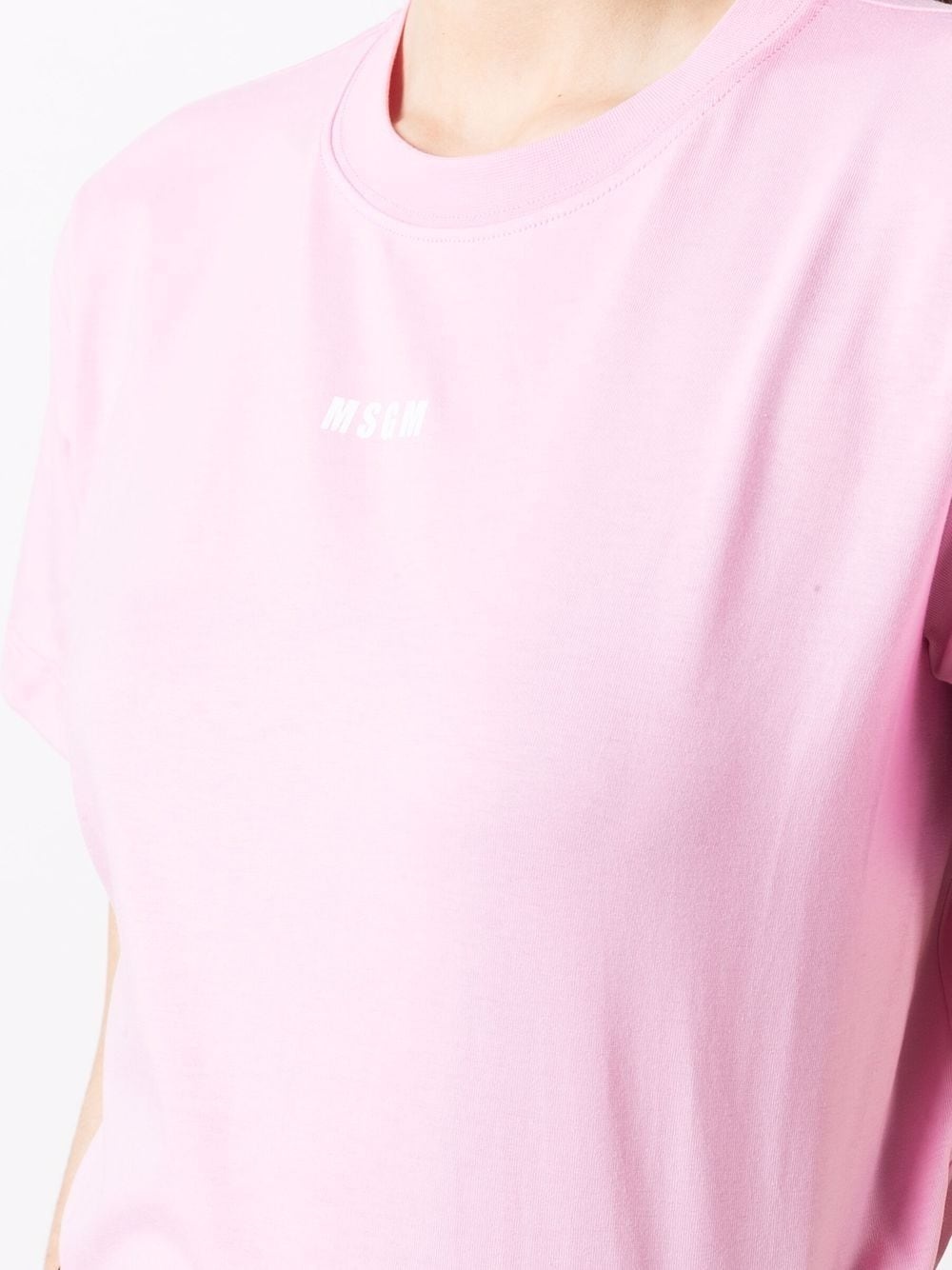 logo-print short-sleeved T-shirt - 5