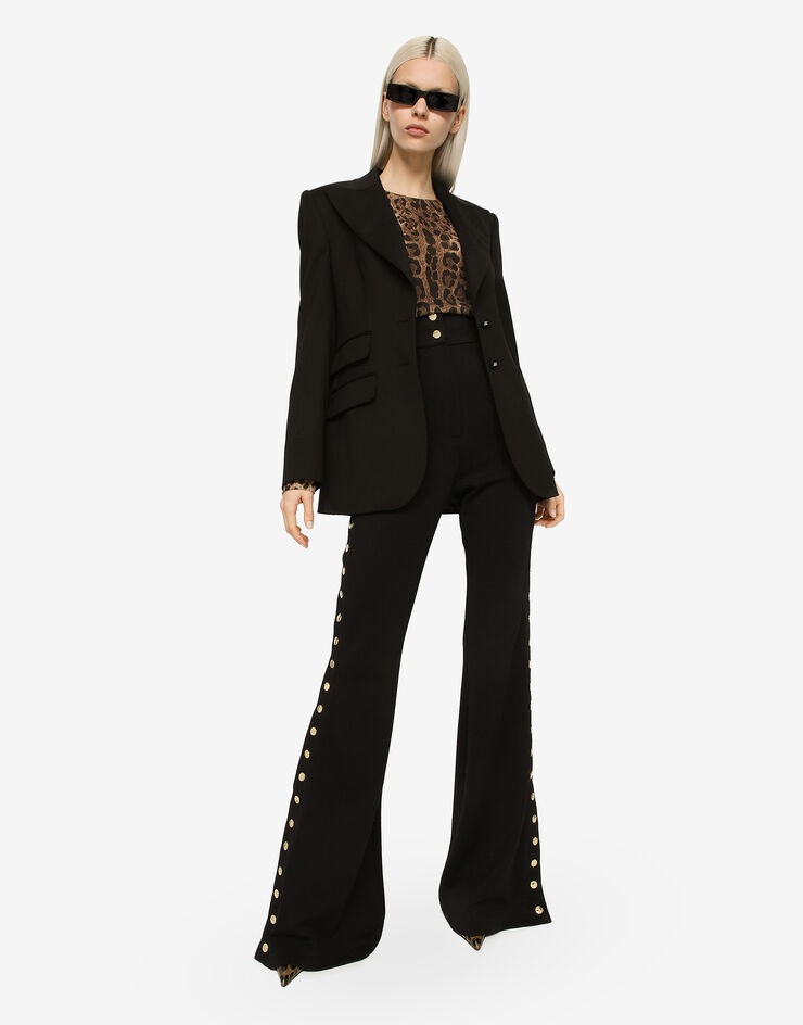 Full Milano pants with buttons down the side - 5