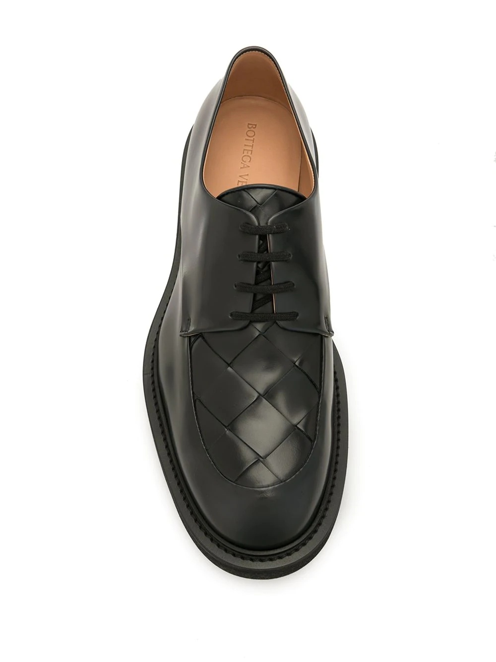 Intrecciato weave detailed Derby shoes - 4