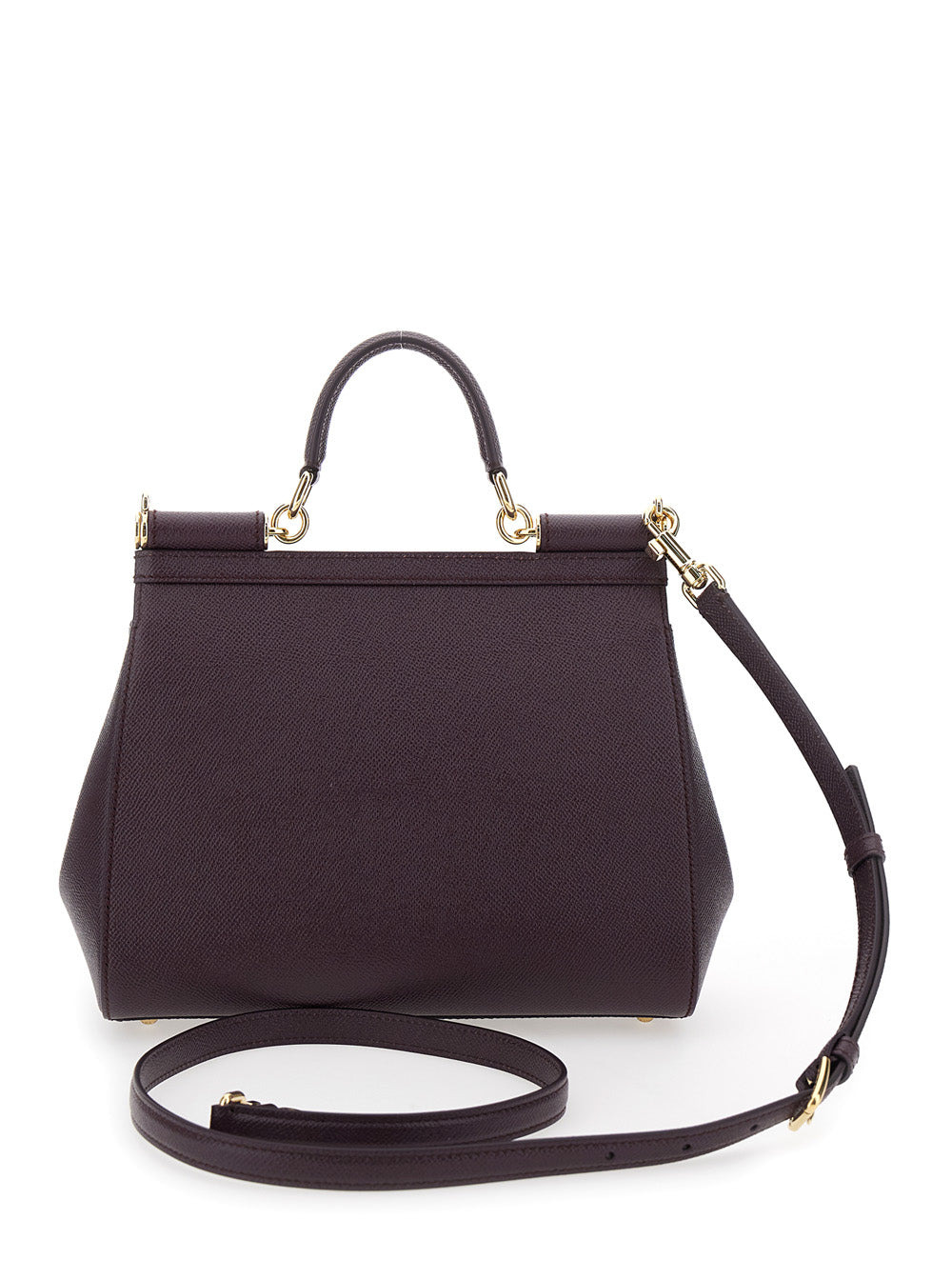 Dolce & Gabbana Women Violet Handbag With Adjustable And Removable Shoulder Strap And Logo Plaque On - 4