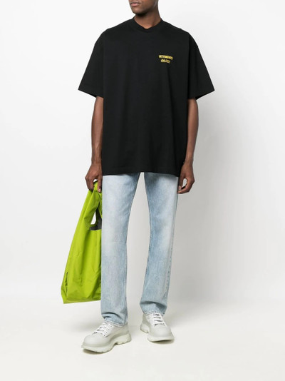 VETEMENTS logo-print cotton T-shirt outlook