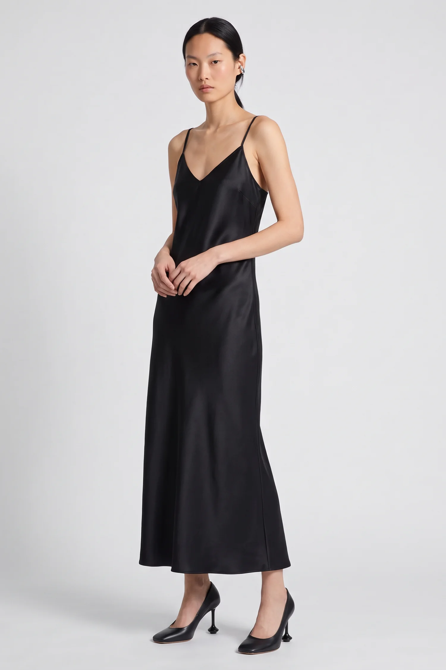 Olivia Charmeuse Slip Dress - 1