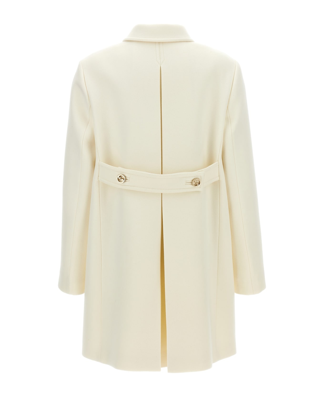 'gg' Double-breasted Coat - 2