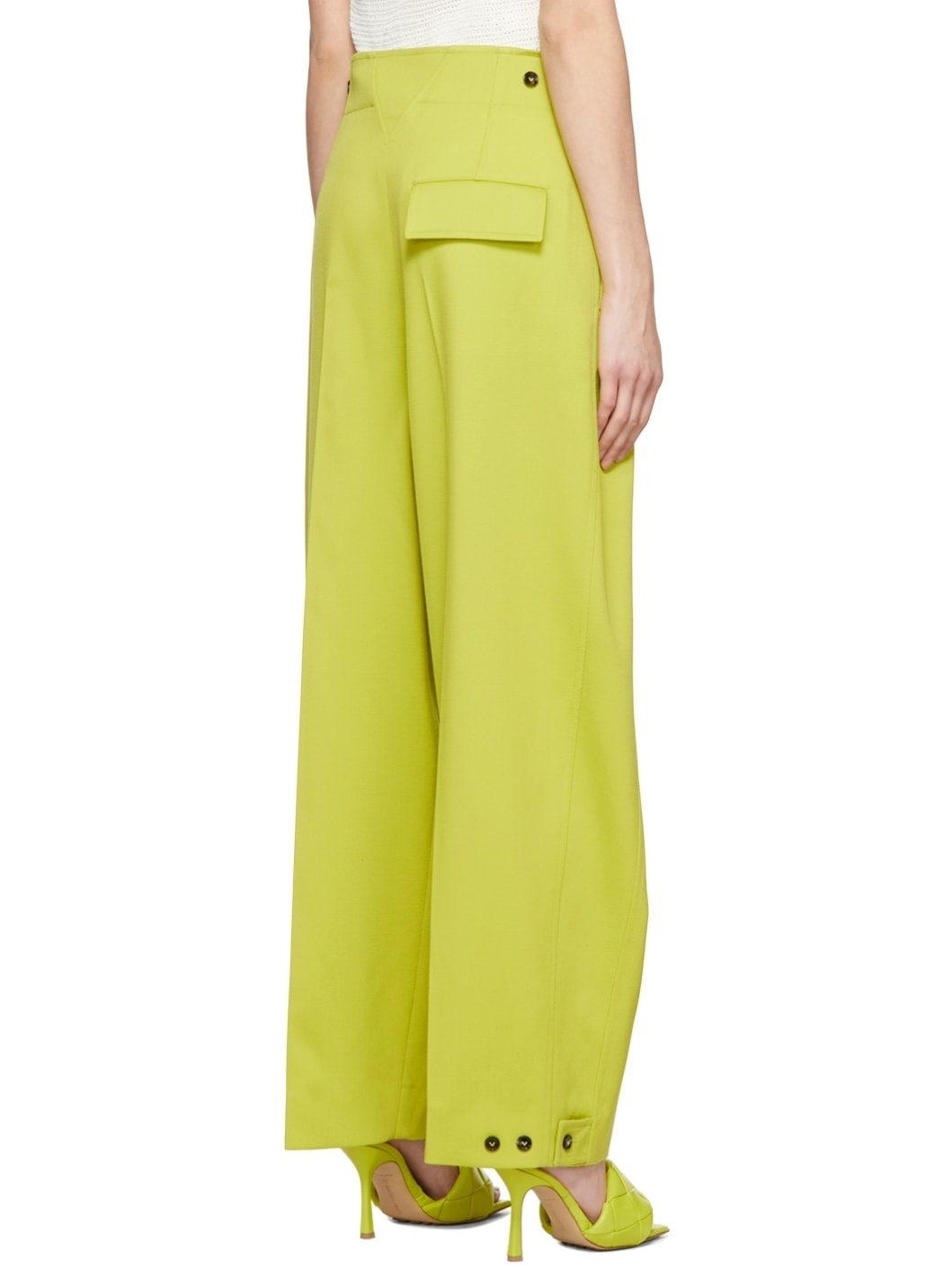 Green Wool Trousers - 3