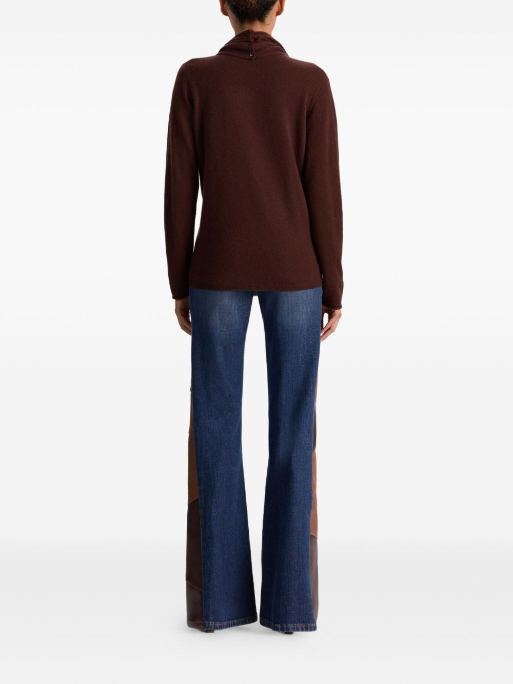 Jules draped cowl-neck sweater - 4