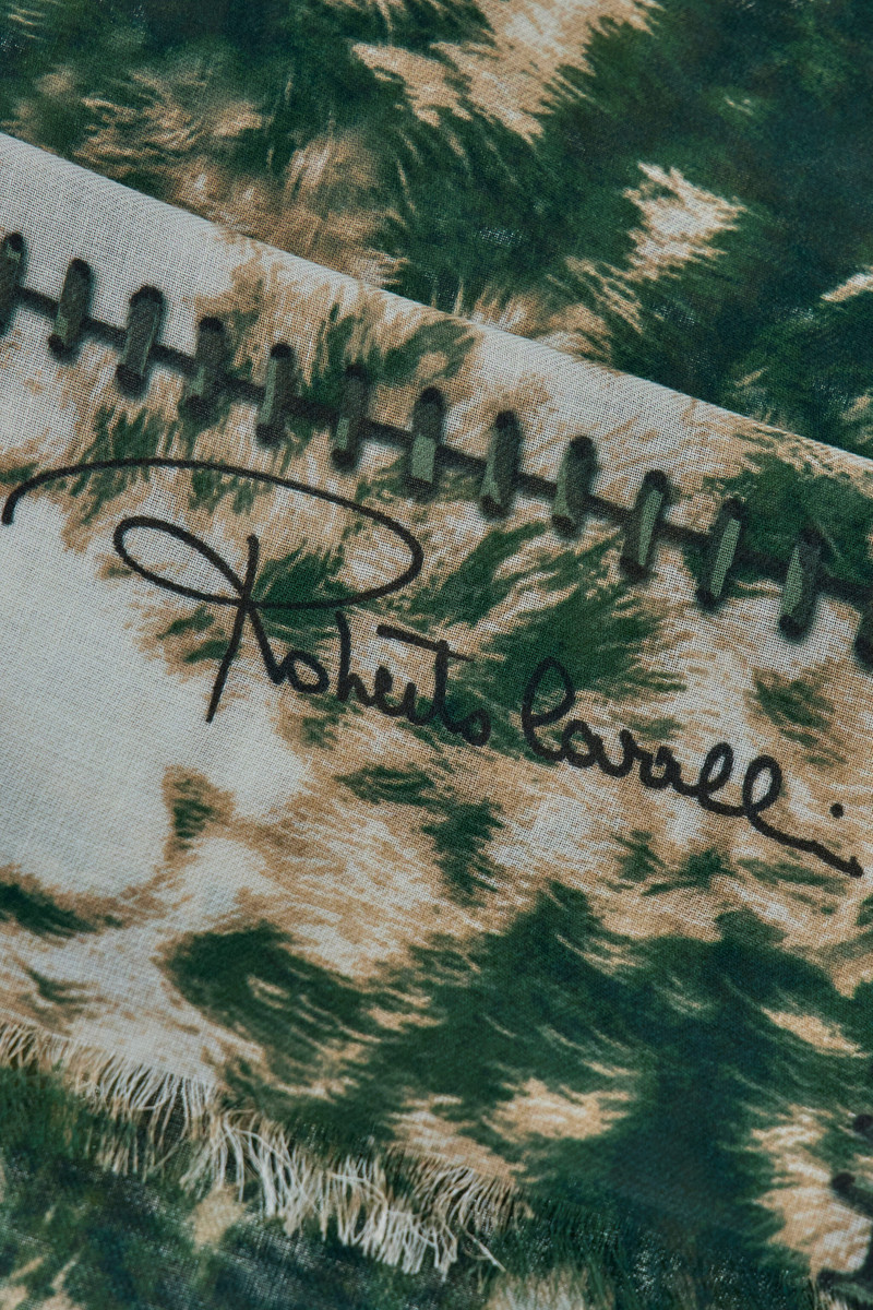 Roberto Cavalli Shawl with Appaloosa Print outlook