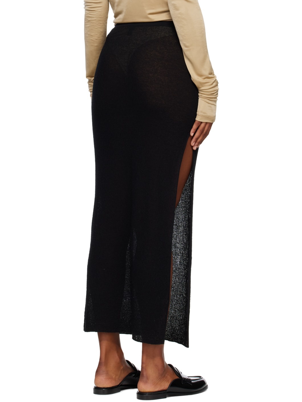 Black Emmeline Midi Skirt - 3