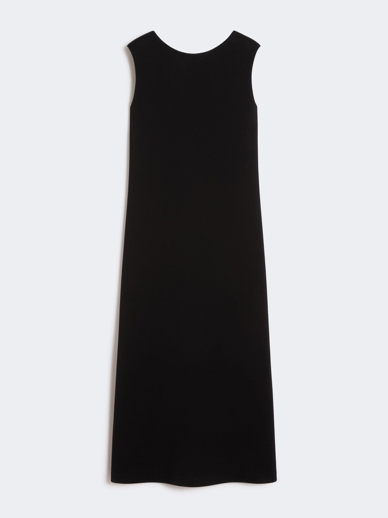 PEPLI Long scuba jersey dress - BLACK 1