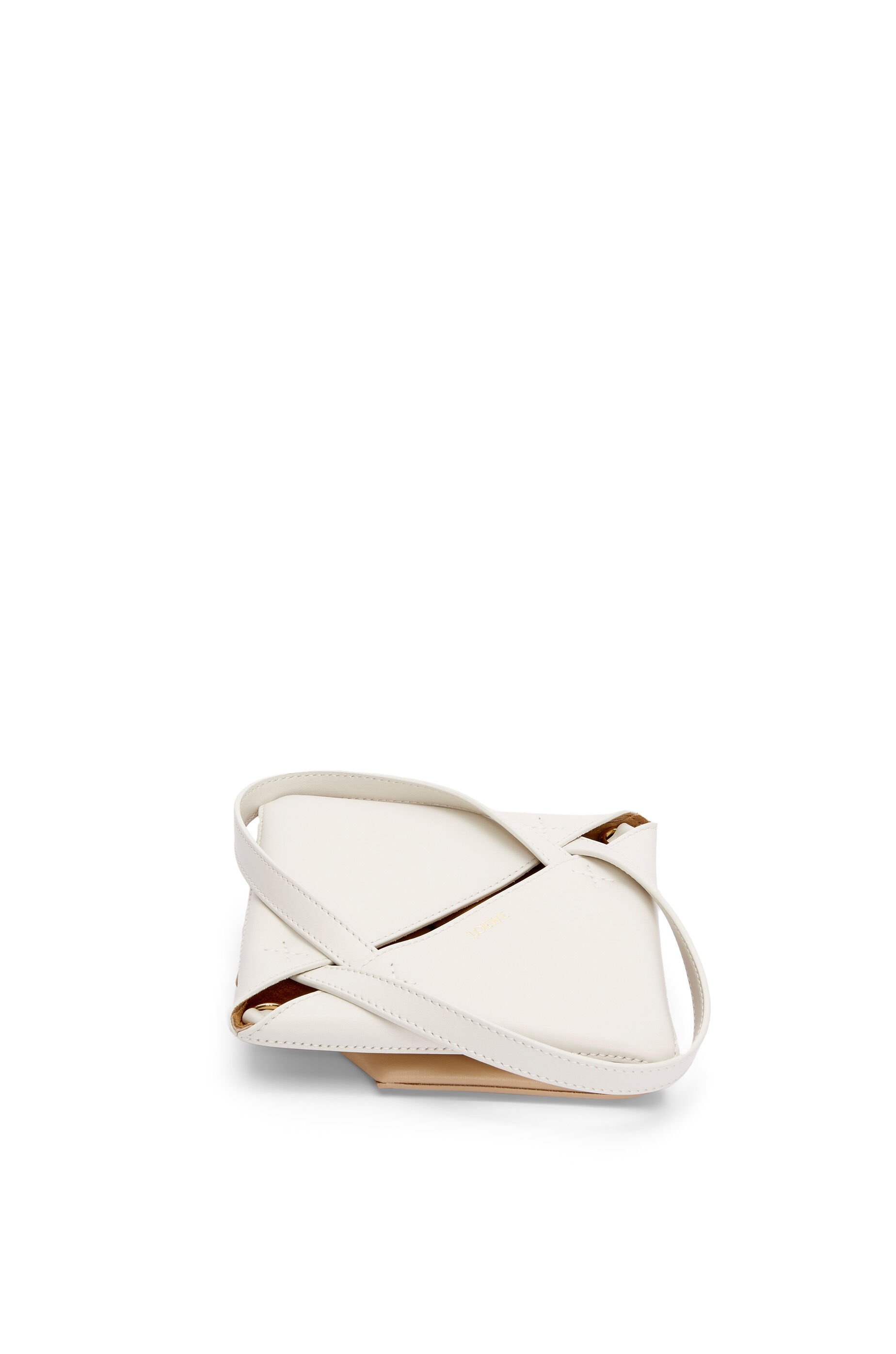Mini Puzzle Fold Tote in shiny calfskin - 7
