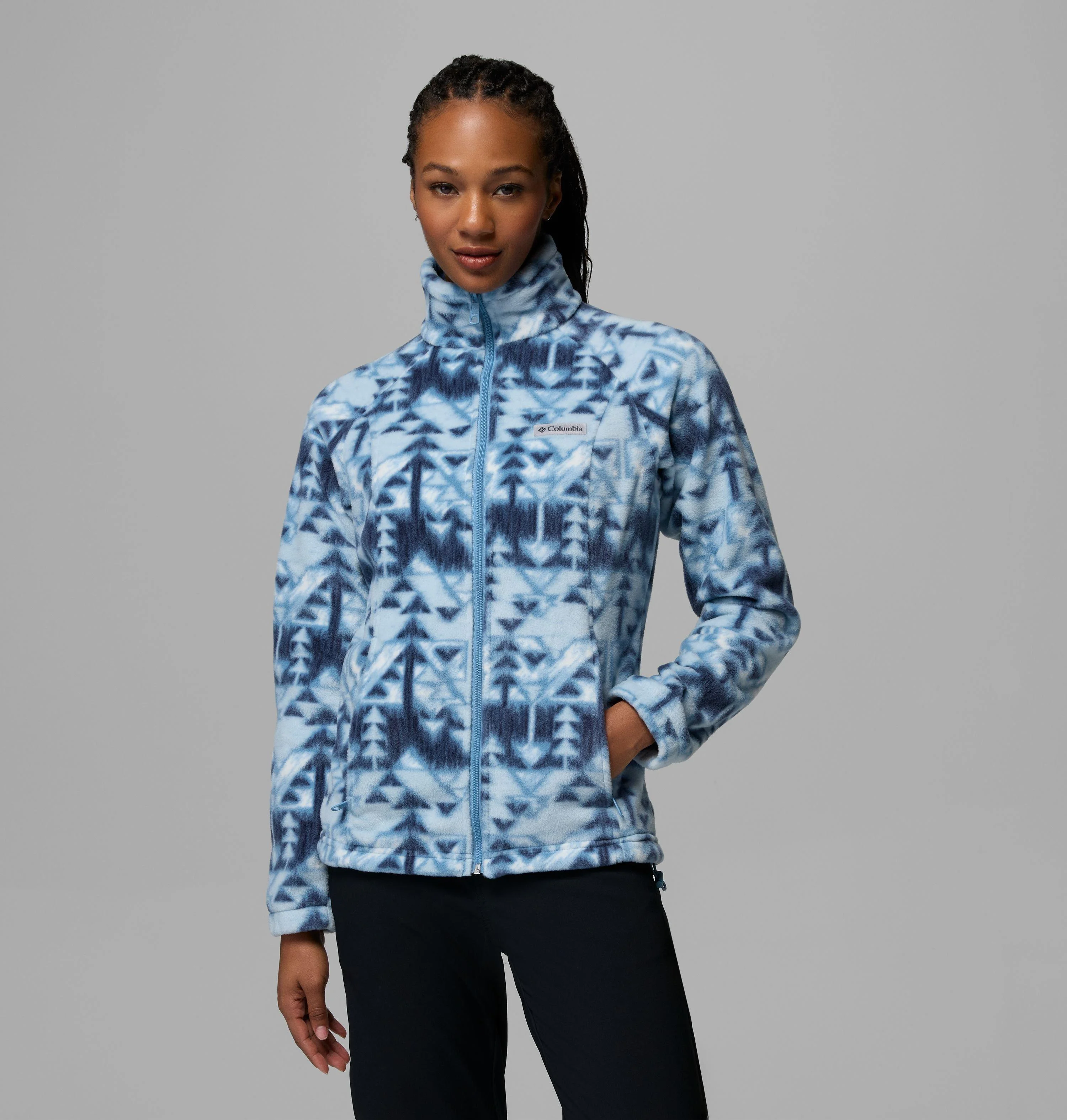 Women's Benton Springs Printed Full Zip Fleece Jacket - 1