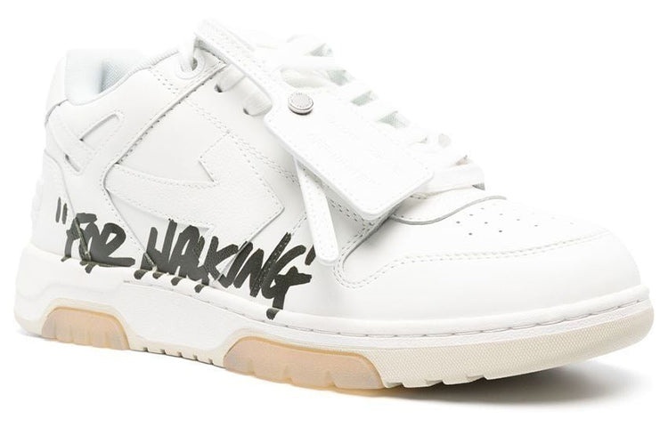 Off-White Out Of Office For Walking Low-Top Sneaker 'White Black' OMIA189C99LEA0050110 - 2