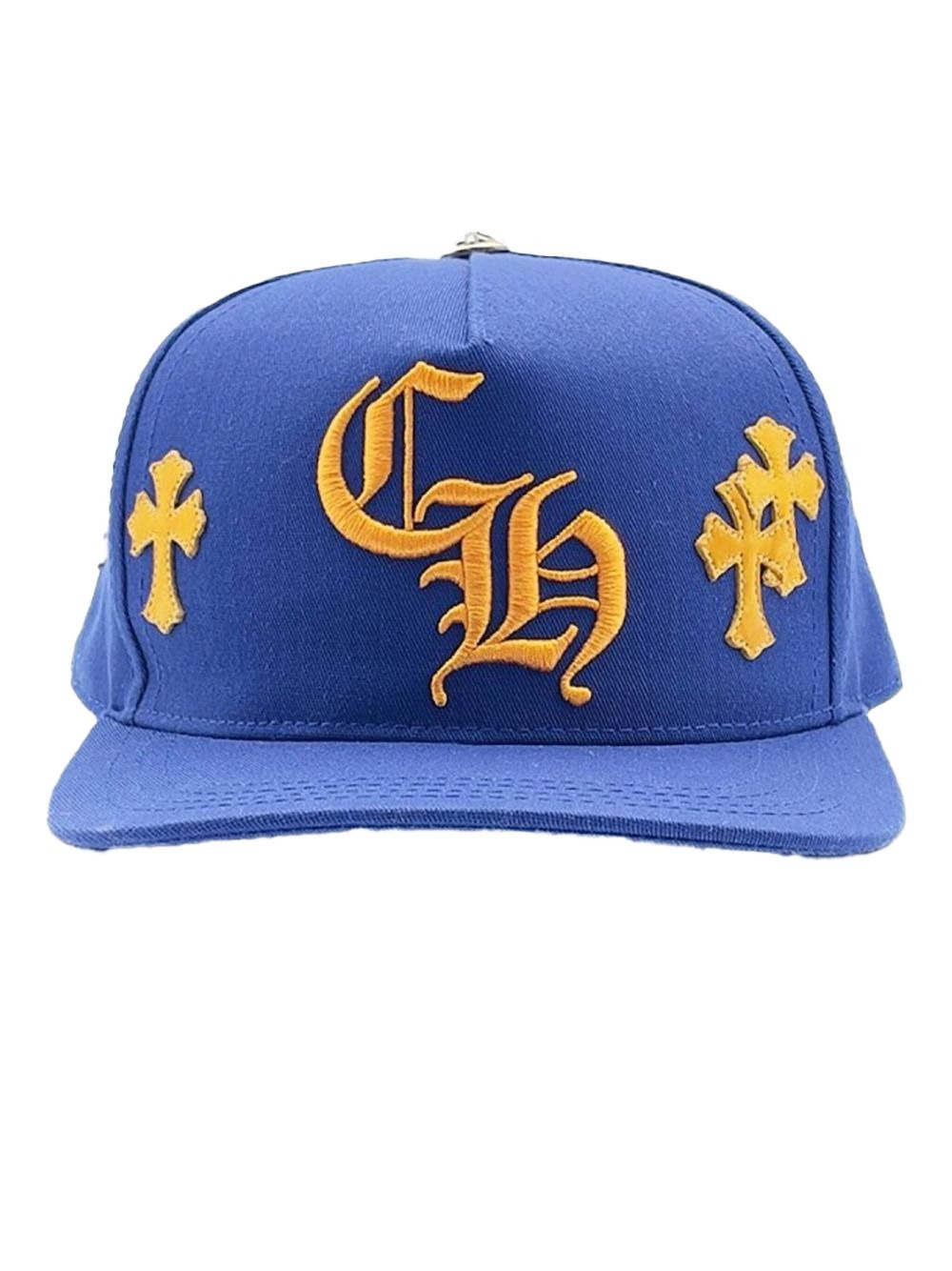 cross-patch embroidered cap - 1