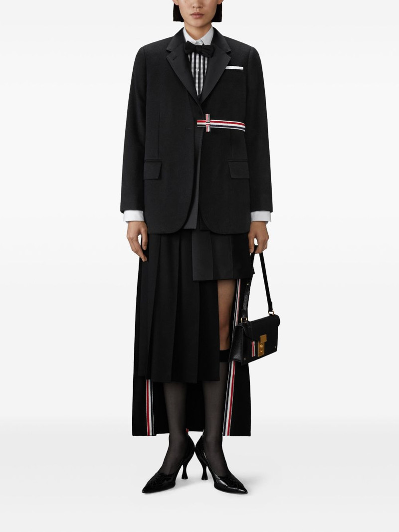 Thom Browne pleated panelled maxi skirt outlook