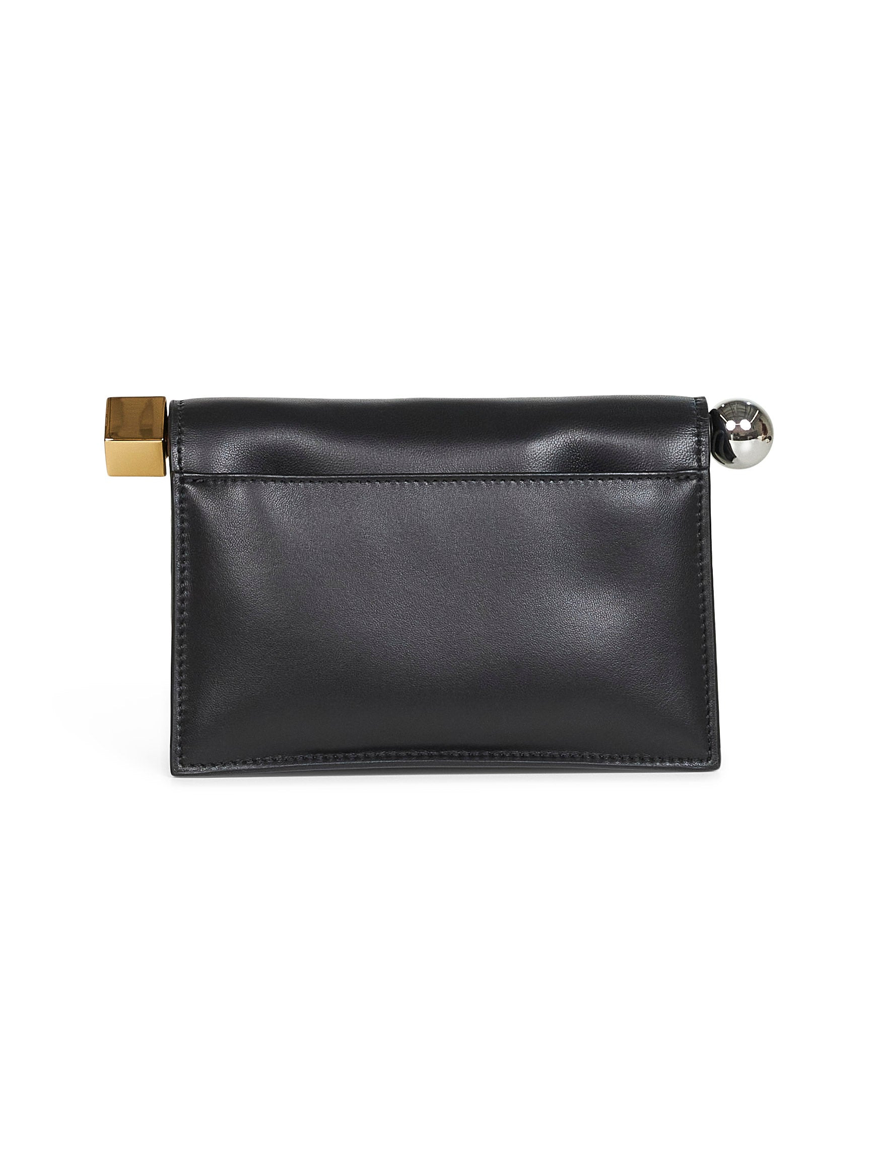 Black The small Rond Carré clutch bag - 3
