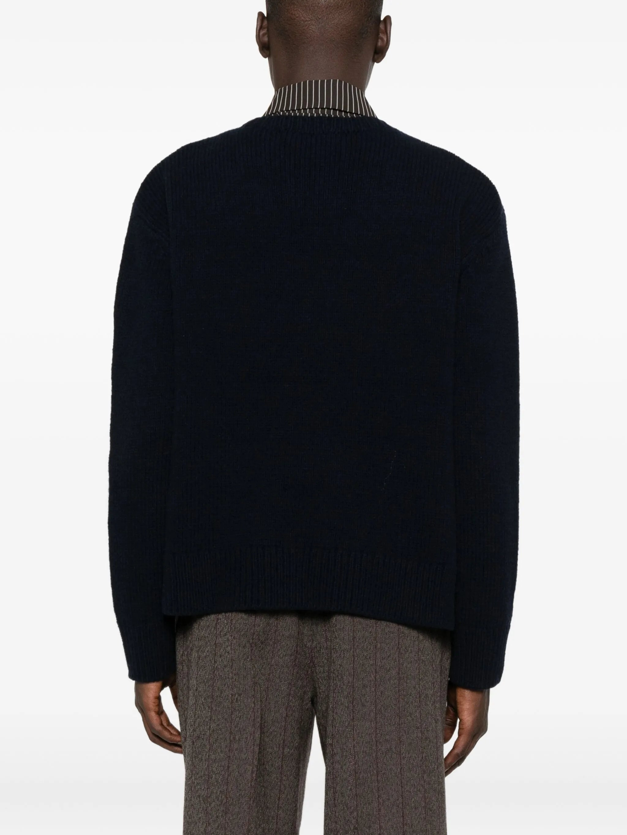 Dries Van Noten V-neck Merino-cashmere Sweater - 3