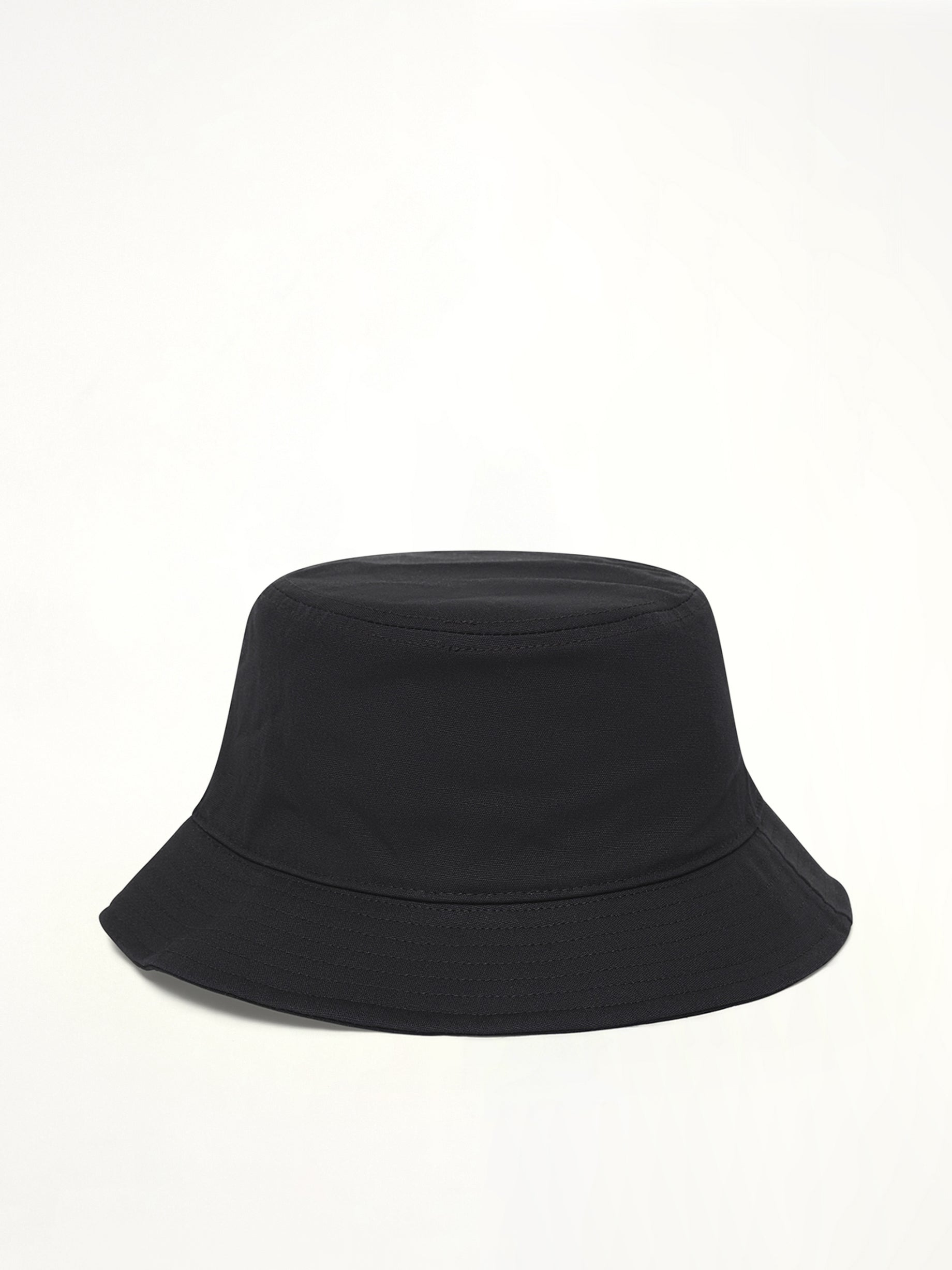 910001 Cotton Bucket Hat in Black - 3
