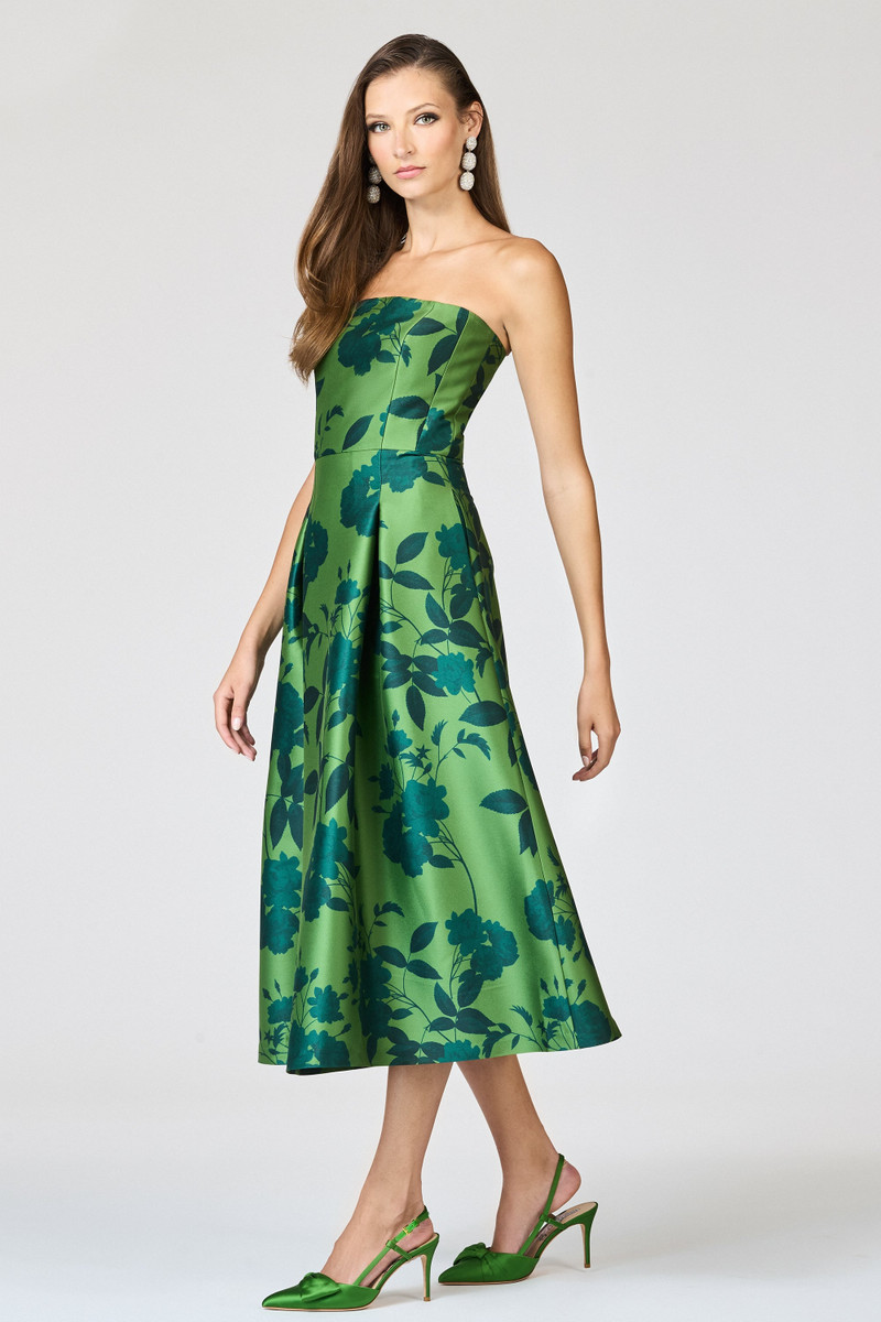 SACHIN & BABI SHAY DRESS - EMPRESS GREEN ROSES outlook