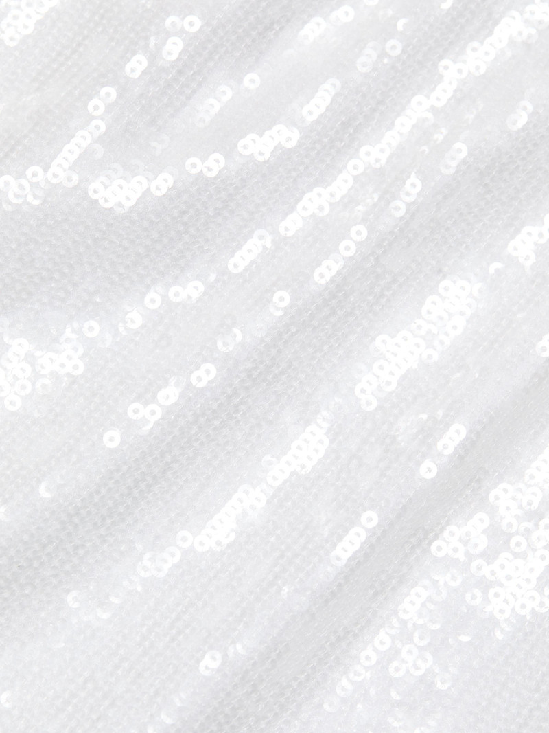 Women's Sequined Cotton Maxi Skirt - Multi White 7