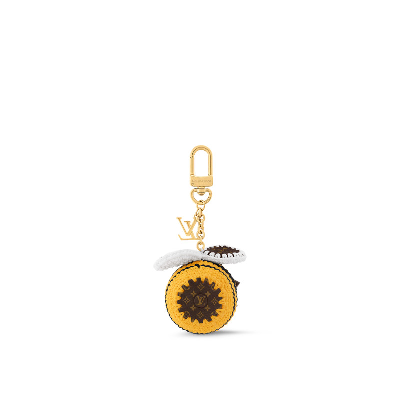Bee LV Crochet Bag Charm 3