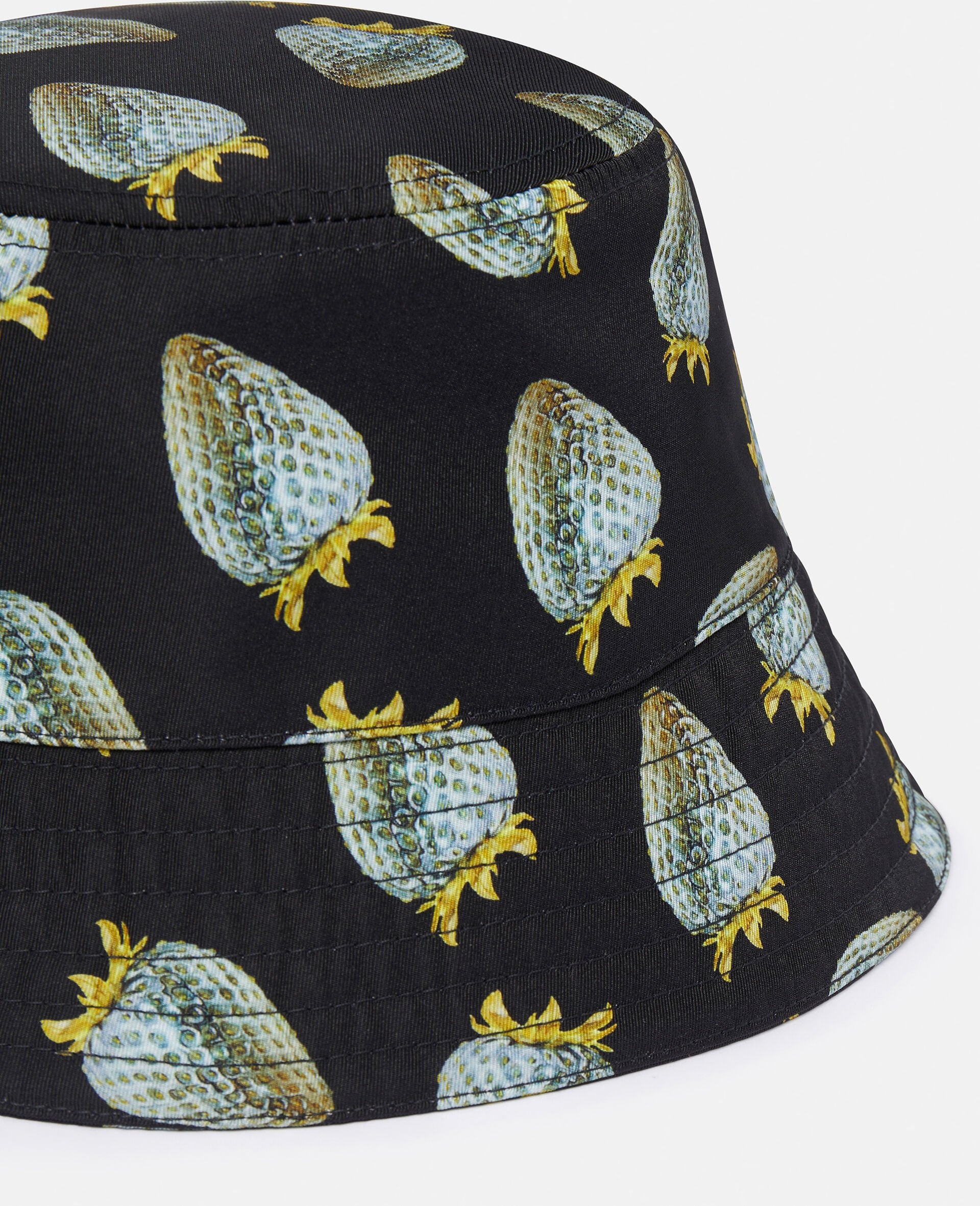 Strawberry-Print Regenerated Nylon Bucket Hat - 3