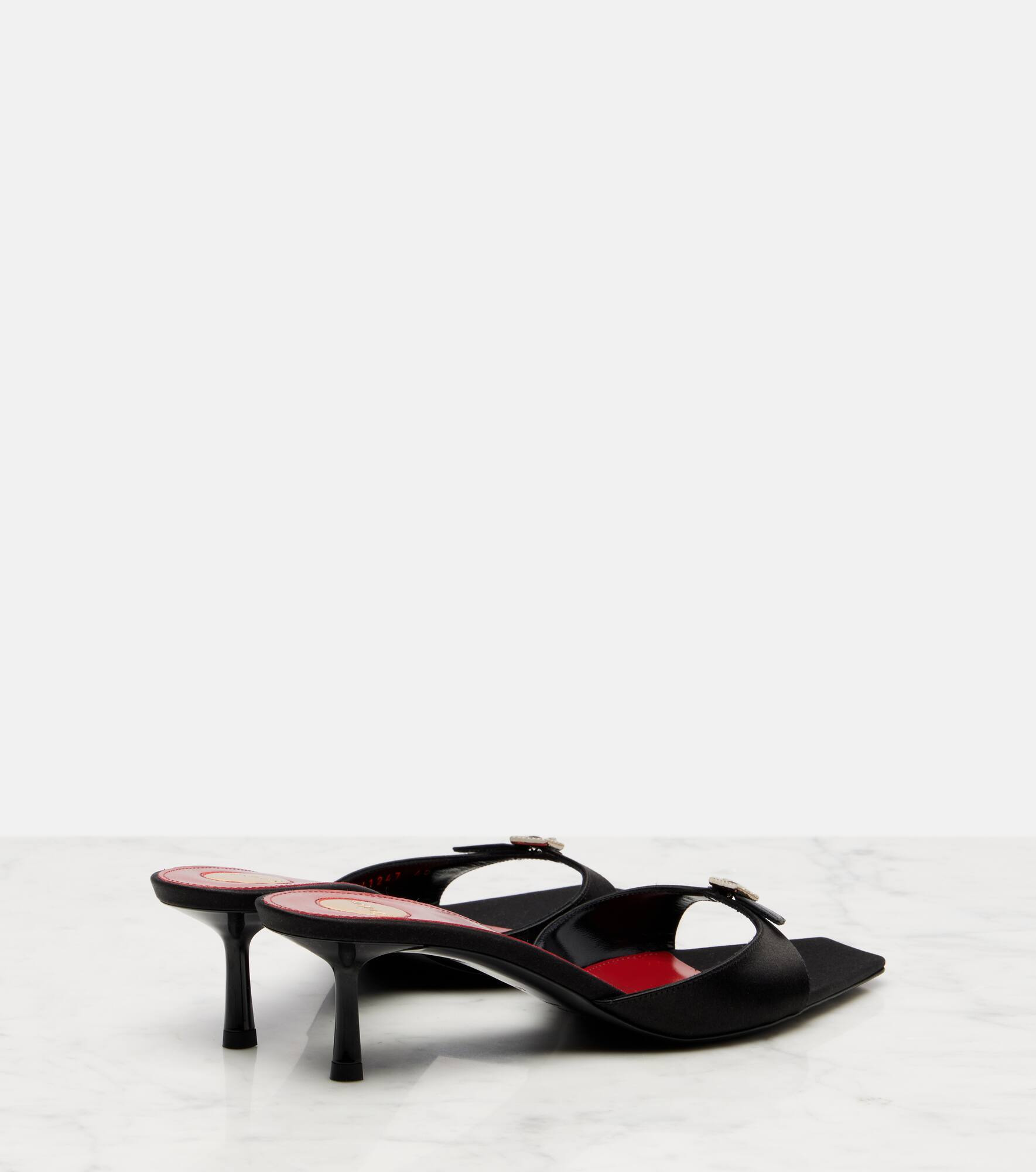Daisy 50 satin crêpe mules - 2