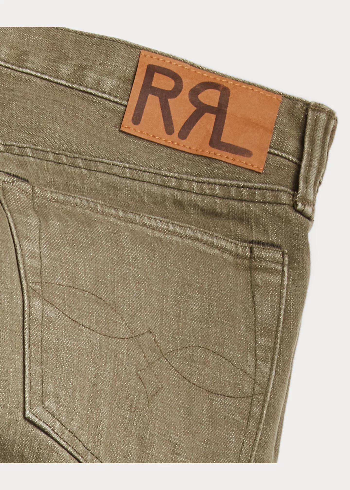 Slim Fit Olive Jean - 4