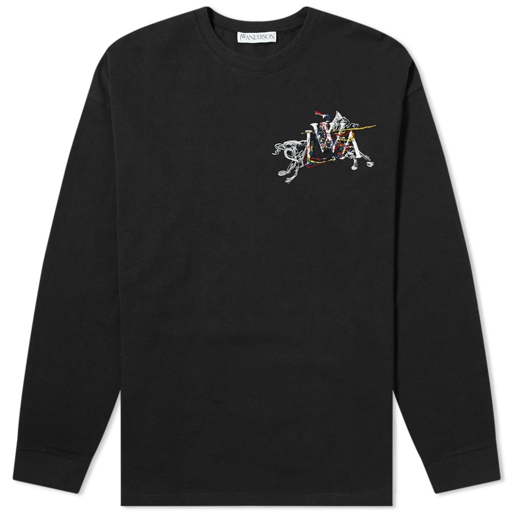 JW Anderson Long Sleeve Camelot Embroidered Tee - 1