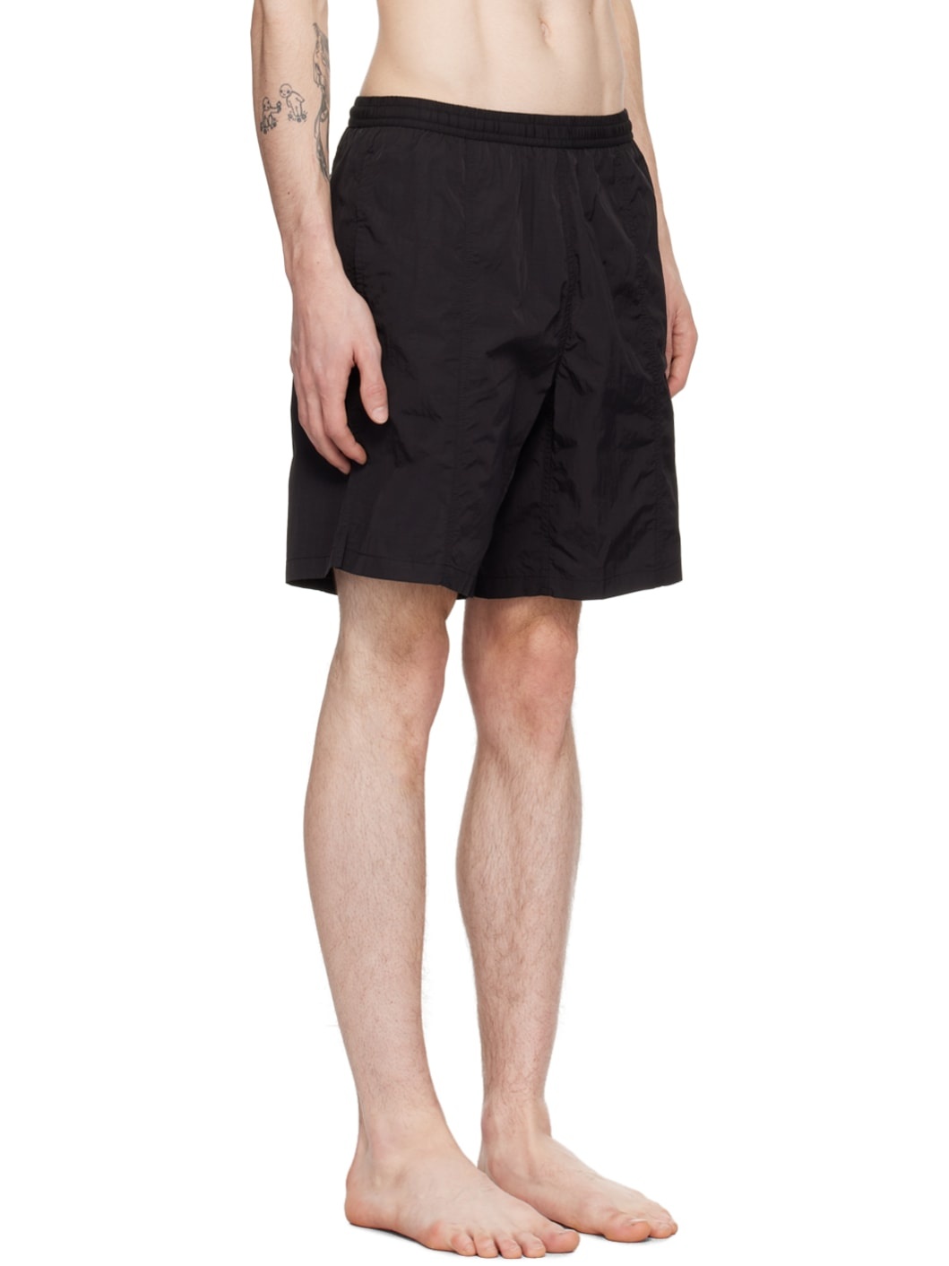 Black Drawstring Swim Shorts - 2