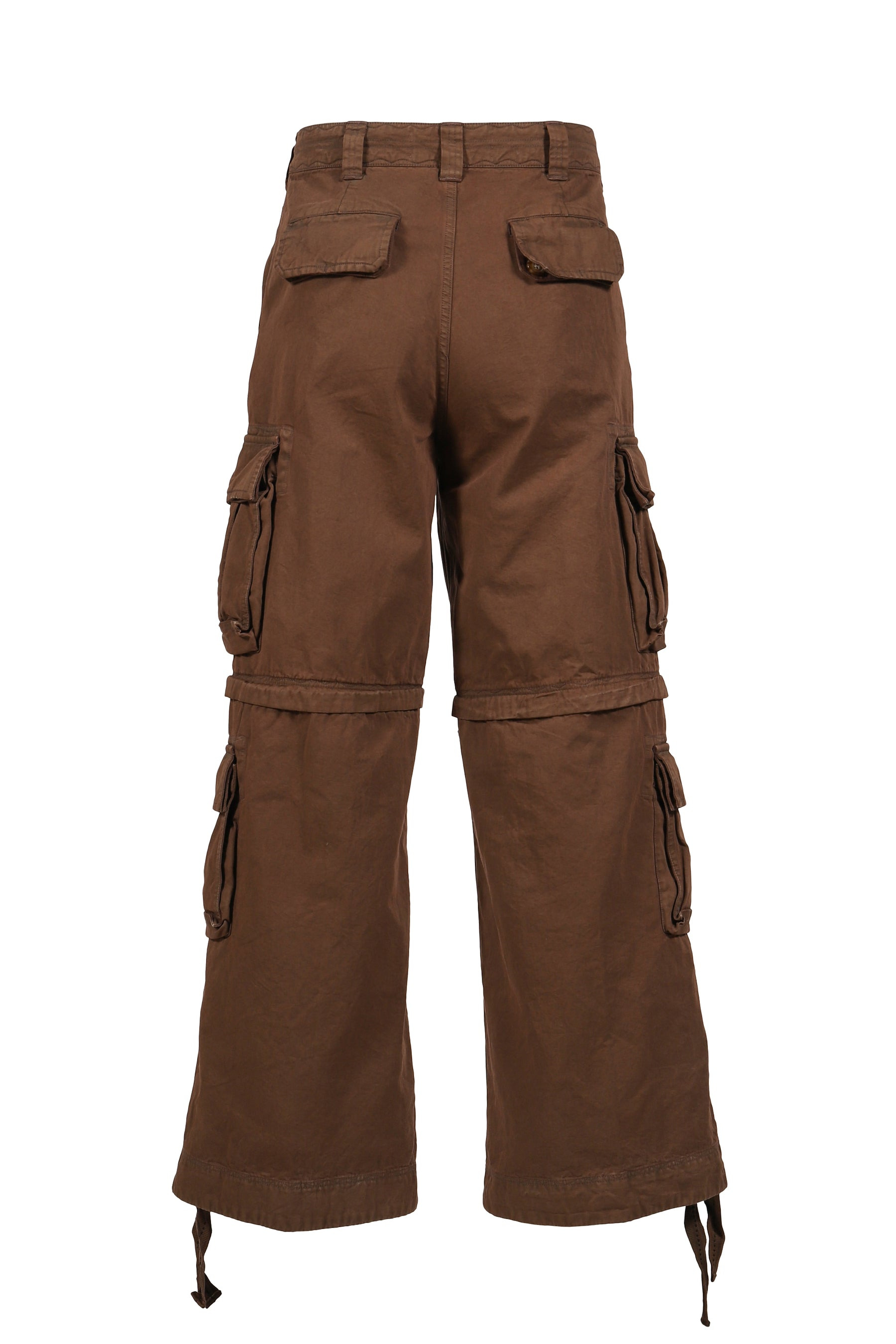 ZIP-OFF CARGO PANTS WOVEN / BRW - 2