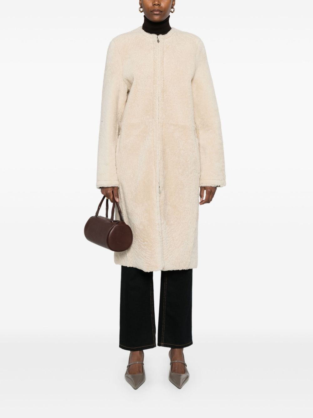 shearling coat - 2