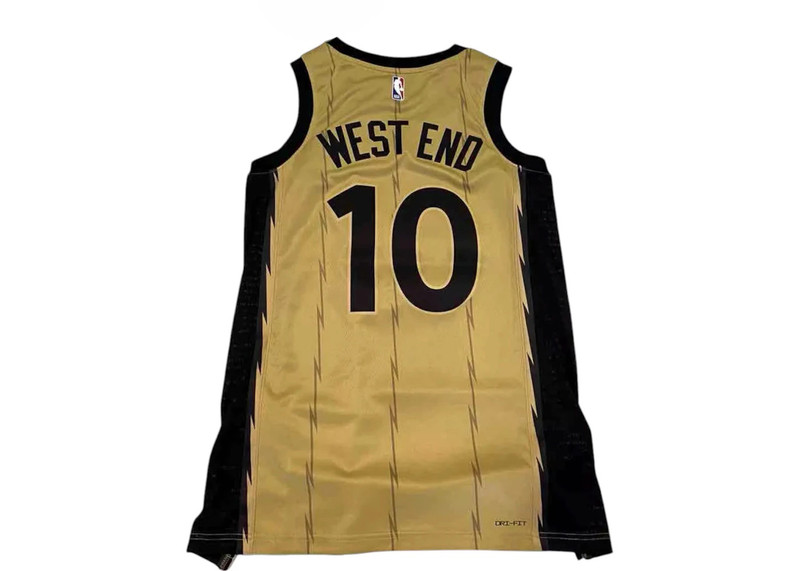 Nike Nike Drake Toronto Raptors West End Swingman Basketball Jersey Gold outlook