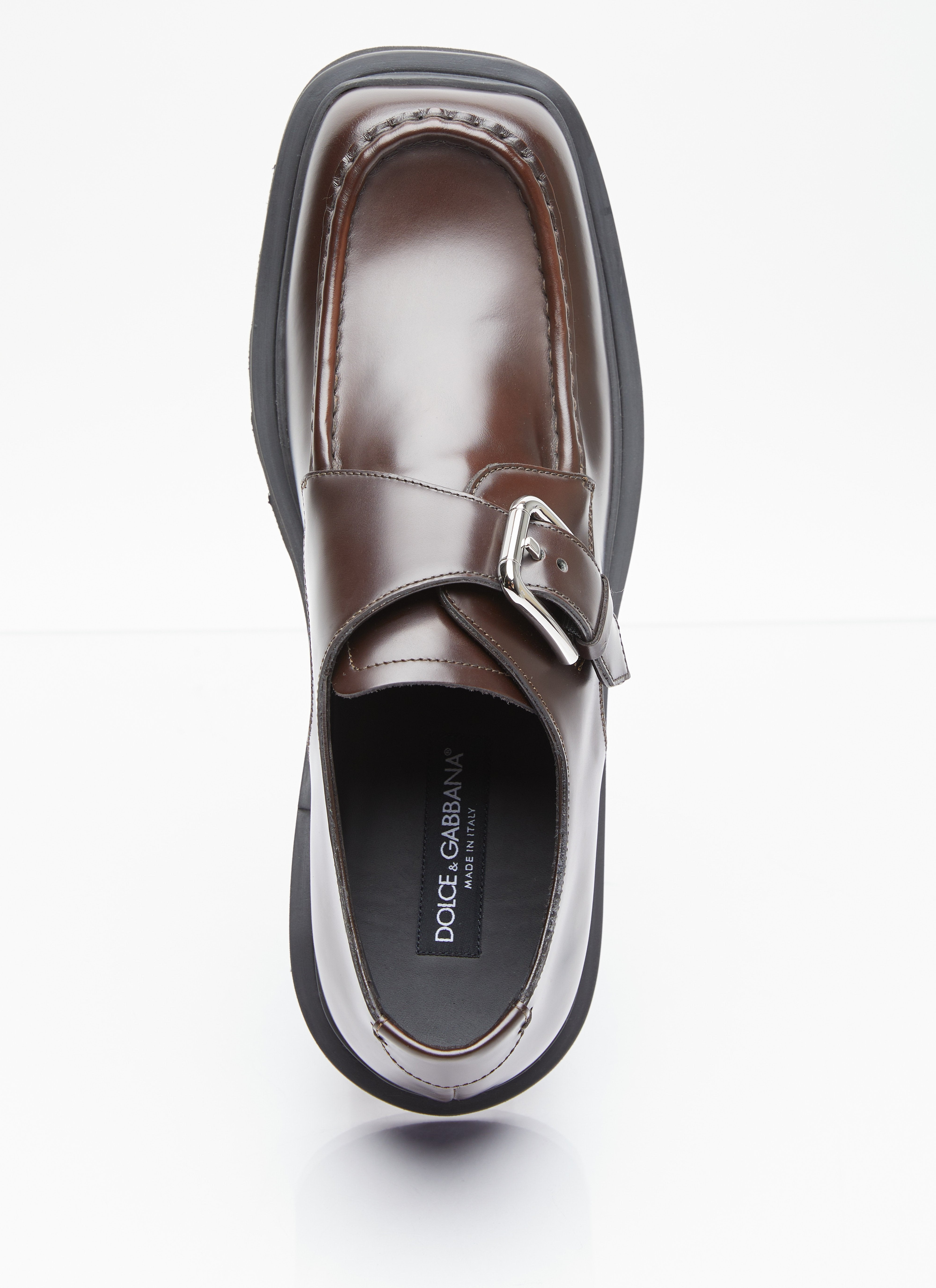 Dolce & Gabbana Men Brushed Leather Monkstrap Shoes - 6