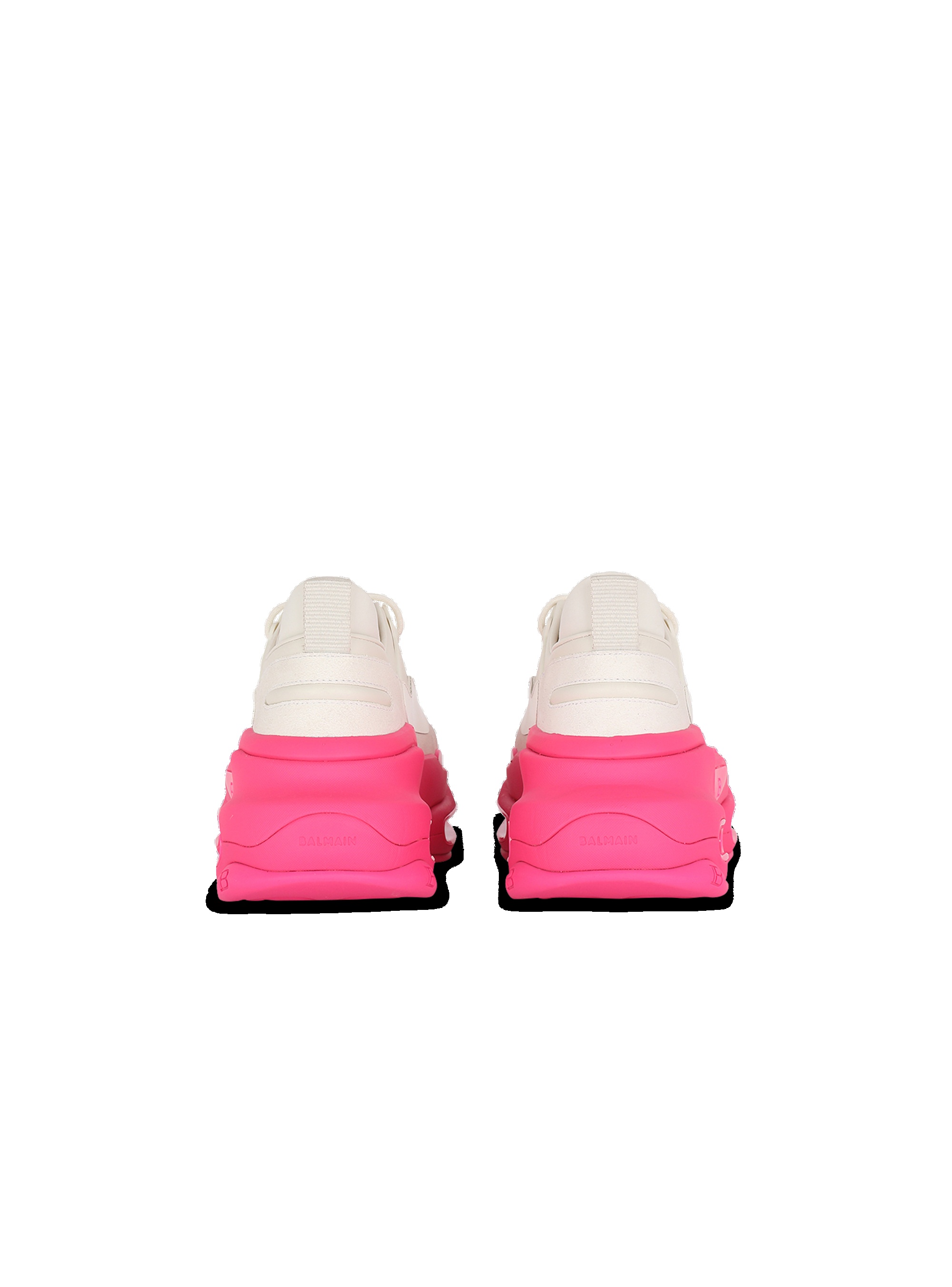 Leather, metal and suede B-Bold low-top sneakers - 5