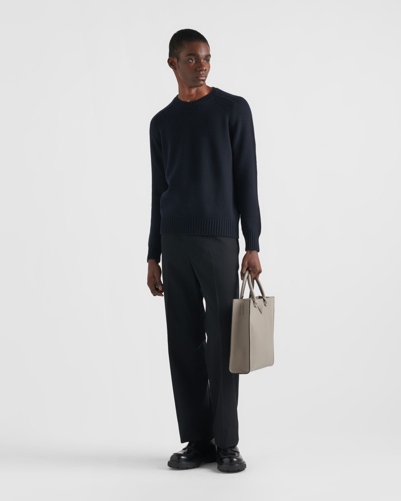 Prada Wool and cashmere crew-neck sweater outlook